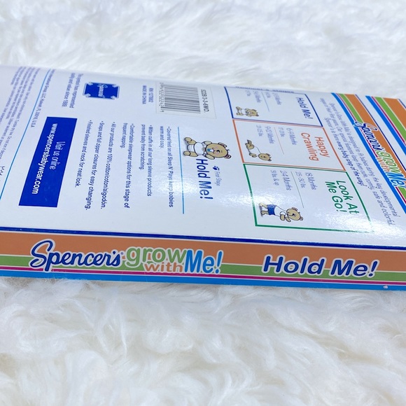 NWT Spencer's Grow With Me One Baby Step At A Time 3 Bodysuits 3-6 Month Hold Me - Picture 5 of 8